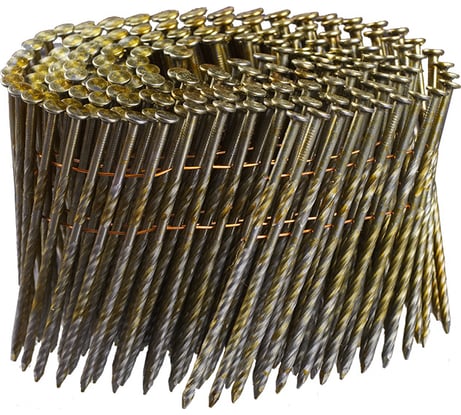 Барабанные гвозди для N90C FUBAG 2.87x90 мм, кольцевая накатка, 250 шт. 140185.1