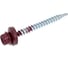 Саморез кровельный BISKREP 4.8x51 RAL 3005 винно-красный, 200 шт, пл.конт 1000 мл 1-20613 2
