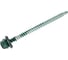 Саморез кровельный BISKREP 4.8x76 RAL 6005 зеленый мох, 30 шт, пл.конт 280 мл 1-20681 2