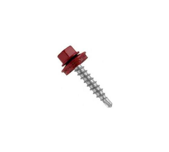 Саморез кровельный BISKREP 5.5x19 RAL 3005 винно-красный, 300 шт, пл.конт 1000 мл 1-20627