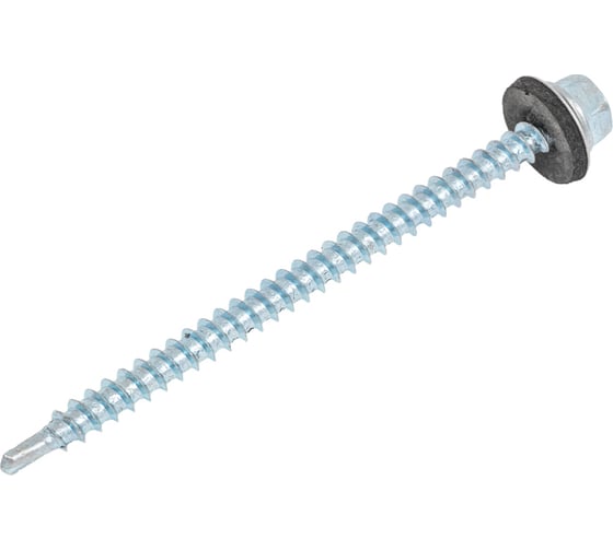 Саморез кровельный BISKREP ZP 4.8x76, 100 шт, пл.конт 1000 мл 1-20051 1