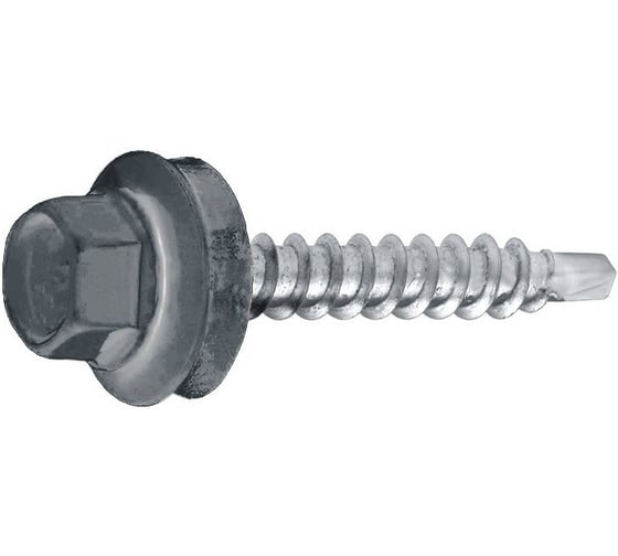 Саморез кровельный BISKREP ZP 6.3x25, 250 шт, пл.конт 1000 мл 1-20061