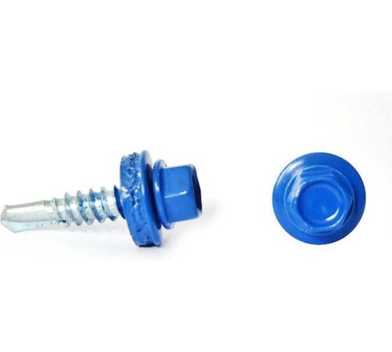 Саморез кровельный BISKREP 5.5x25 RAL 5005 ярко-синий, 250 шт, пл.конт 1000 мл 1-20638