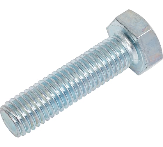 Болт OSTEC М12x40 DIN 933 полнонарезной, класс прочности 5.8, гальван. цинк (в упаковке 50 шт) БМ-12х40.58-DIN-ЭЦ 1