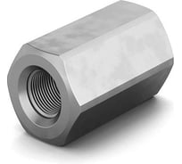 Гайка OSTEC М6 DIN 6334 соединительная, класс прочности 6, гальван. цинк (в упаковке 100 шт) ГСМ-6.6-DIN-ЭЦ