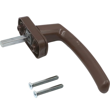 Оконная ручка д/ПВХ Левша коричневая У1-2279.К