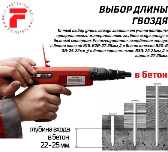 Гвоздь FIXPISTOLS F-DN72 50 шт. 1-1-3-0241