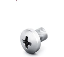 Винт OSTEC М6x20 DIN 7985, класс прочности 4.8, гальван. цинк (в упаковке 100 шт) ВМ-6х20.48-DIN-ЭЦ