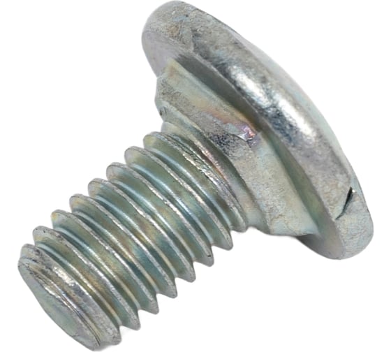 Винт OSTEC М6x10 DIN с подголовником, класс прочности 4.8, гальван. цинк (в упаковке 100 шт) ВПМ-6х10.48-DIN-ЭЦ 1