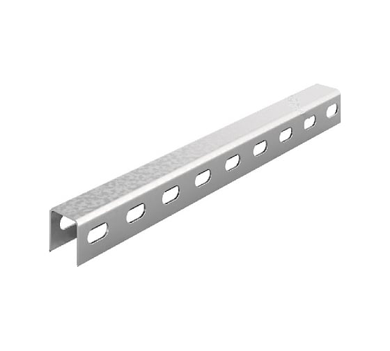 Профиль перфорированный OSTEC U-образный 30x30x3000, толщ. 2,0 мм, Сендзимир цинк ПП-U-30х30х3000-2,0-СЦ