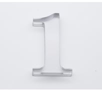 Цифра дверная 1 Brante CLASSIC 53 мм матовый хром 150198