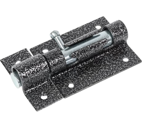 Накладной засов Делга Универсальный (серебро; с круглым ригелем; 105 мм) Д917