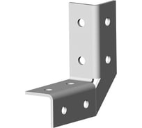 Угол OSTEC 3D, 8 отверстий, толщ. 4,0 мм, гальван. цинк УС-3D8-4,0-ЭЦ