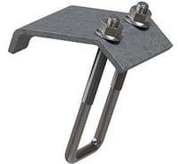 Крепеж к металлическим балкам OSTEC 160 мм, толщ. 5,0 мм, гальван. цинк КМБ-160-5,0-ЭЦ