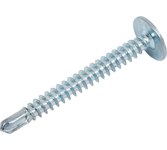 Саморез с прессшайбой КРЕП-КОМП сверло 4,2х38, 45 шт. пшс38мф 1