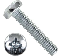 Винт BEFAST DIN 7985, полусфера, полная резьба, покрытие цинк, 6х20, 50 шт. 7985F0602050S