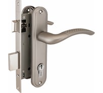 Врезной замок с ручками Аллюр 132/1 PN никель 10271