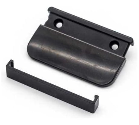 Ручка балконная Метизик АГАТ металл, серая 4015.41