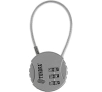 Навесной кодовый замок ТУНДРА ZK005 серебряный 4136755