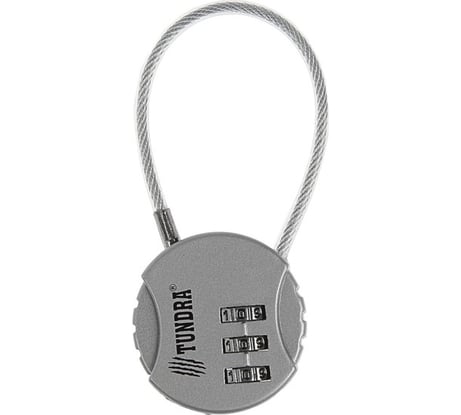 Навесной кодовый замок ТУНДРА ZK005 серебряный 4136755