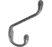 Мебельный двухрожковый крючок TUNDRA krep, КМ05BM, цвет серебро на черном 3853843