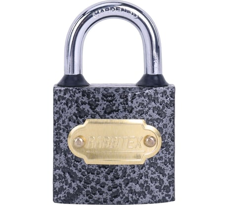 Замок навесной чугунный RABBITEX 32мм Влагонепроницаемый, полимерное покрытие, 3 ключа 671295