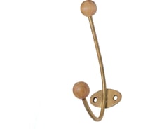 Крючок-вешалка с деревянными шариками Трибатрон КВД-2 золотой металлик 87476