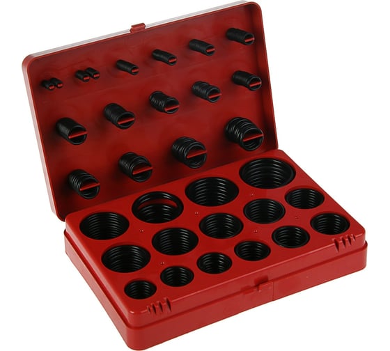 Набор резиновых уплотнительных прокладок TUNDRA krep, диаметр 7-53 мм, 404 предмета 2919822 1