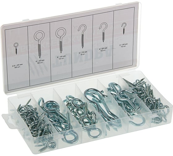 Набор шурупов с кольцом и полукольцом TUNDRA krep, 151 предмет 2919819 1