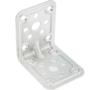 Крепежный усиленный уголок ТУНДРА 62х62х50х2 мм, цинк, в упаковке 1 шт. 5294413