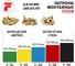 Патрон FIXPISTOLS F-D2 желтый 6.8/18 100 шт. 1-1-2-6077 3