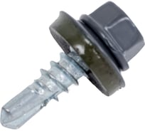 Саморез кровельный ООО Иж-Тандем 5,5x19мм, (RAL 7024 мокрый асфальт), с шестигранной головкой, крашеный, 250шт 169408