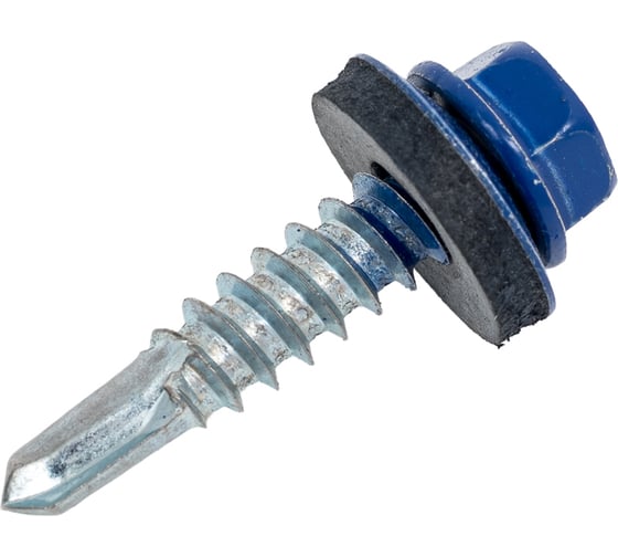 Саморез кровельный ООО Иж-Тандем 5,5x25мм, (RAL 5002 ультрамарин синий), с шестигранной головкой. 250 шт 135037