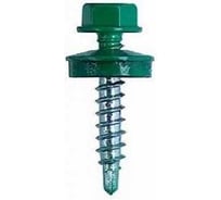 Саморез кровельный ООО Иж-Тандем 4,8x35мм, (RAL 6026 зелёный опал), с шестигранной головкой, крашеный, 250 шт 45937