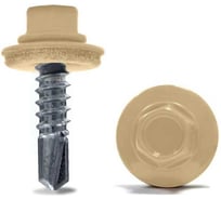 Саморез кровельный ООО Иж-Тандем 5,5x19мм, (RAL 1014 слоновая кость), с шестигранной головкой, крашеный, 250шт 134578