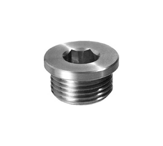 Цилиндрическая пробка с буртом ЦКИ DIN 908, G 3/4", Ц, уп. 10 шт. 64827