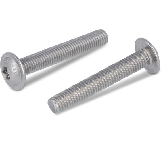 Винт Edelfix ISO 7380-2 M8x16/16 мм А2 полукр. гол. внутр. шестигр. и прессшайбой, 20 шт. 738022816 20 1