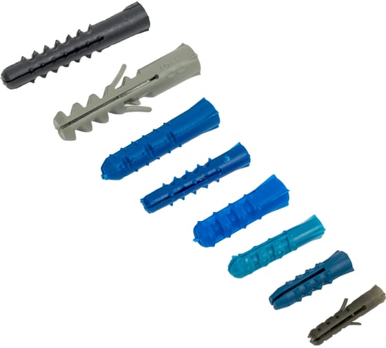 Набор дюбелей пластиковый распорный Крепсталь 160 шт ND002 1