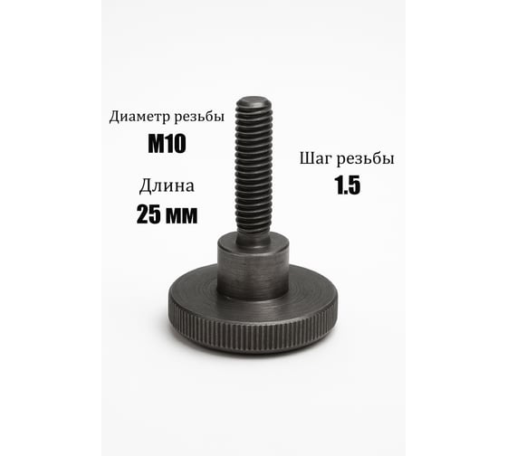 Винт с накаткой ООО ЭКОМАРКЕТ Din 465, М10*25 (1 шт) 9007600000035