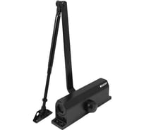 Доводчик дверной БУЛАТ ULTIMATE, ДД-60, A-B, 25-80 кг, черный, морозостойкий 17072