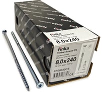 Шурупы конструкционные Finka Timber Screws CS 8,0x240 TX40 (Голубой цинк, потай, 50шт) FF08240CS