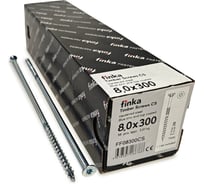 Шурупы конструкционные Finka Timber Screws CS 8,0x300 TX40 (Голубой цинк, потай, 50шт) FF08300CS