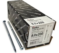 Шурупы конструкционные Finka Timber Screws CS 8,0x200 TX40 (Голубой цинк, потай, 50шт) FF08200CS