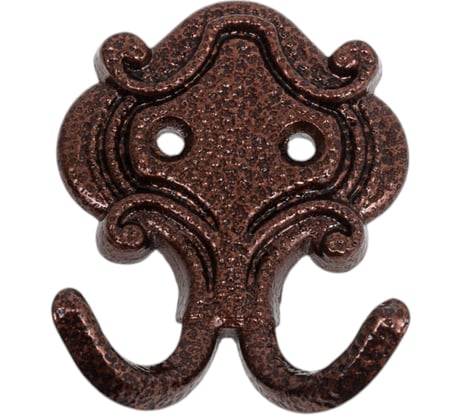 Крючок Левша КМ-4 2-рожковый, старинная бронза У8-6569.СБ