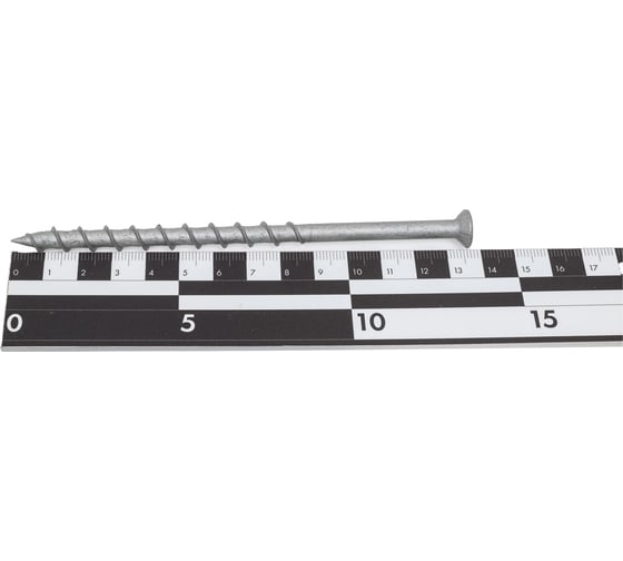 Шуруп для пенобетона Rusconnect GS 08140 8x140 мм, потайная головка, TORX, белый цинк, 50 шт. 610814