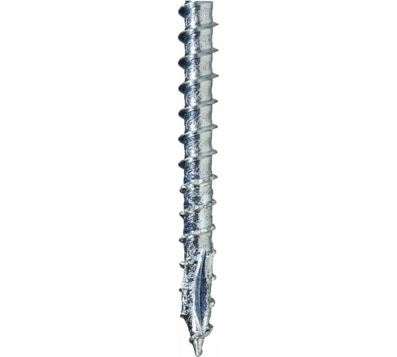 Шуруп Rusconnect CPW 06260 цилиндр., полная резьба, 6x260 мм, белый цинк, 100 шт. 322901