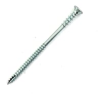 Дистанционный шуруп Rusconnect WDS 06060 6x60 мм, потайная головка, TORX, белый цинк, 200 шт. 390606