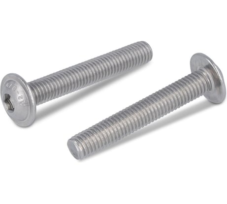 Винт EDELFIX ISO 7380-2 M6x10/10 мм А2 полукр. гол. внутр. шестигр. и прессшайбой, 50 шт. 738022610 50