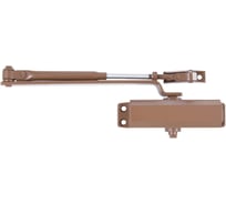 Доводчик дверной Аллюр COMFORT ДД 132/2-3 A-С (до 80 кг) коричневый RAL8024, морозостойкий 17019