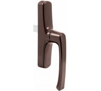 Ручка оконная БУЛАТ для ал.профиля с европазом, РО-02А.8017, коричн, 1 ригель (АРР-02/7CP/42) 17654